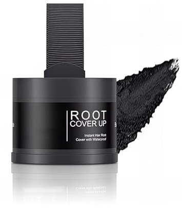 Instantly Hairline Powder,Hair Root Dye,Instantly Hair Color Shadow Cover Gray Hair Root,Windproof & Sweatproof Hair Root Concealer,Hairline Shadow Powder with Mirror and Puff