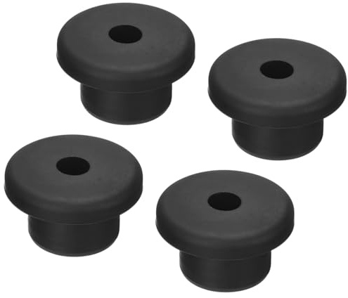 TOP-VIGOR 4Pcs Rubber Grommet 16mm Mount Dia Round T-Type Silicone Seal Flexible Hole Plug for Cable Pipe Cord Protection