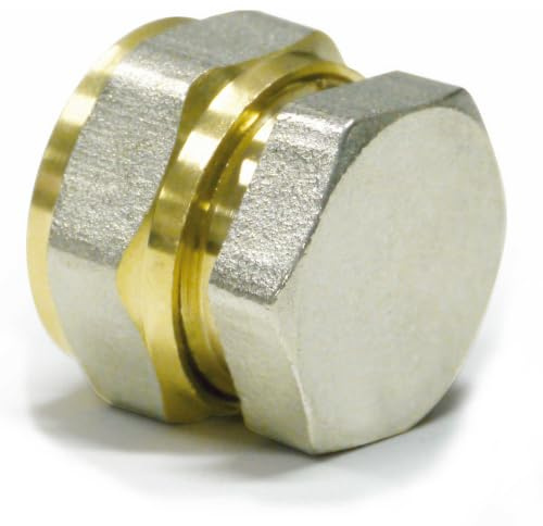 Pipetec Schraubfitting Endstopfen 16 x 2mm | für Mehrschichtverbundrohr und Aluminiumverbundrohr, DVGW Zertifiziert