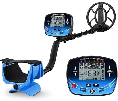 Détecteur de métaux pour Adultes, Détecteur de métaux Souterrain Gold LCD Recherche d'identification Cible Profondeur maximale Chasse au trésor PinPointer Étanche Localiser Le modèle Détecteur d'or