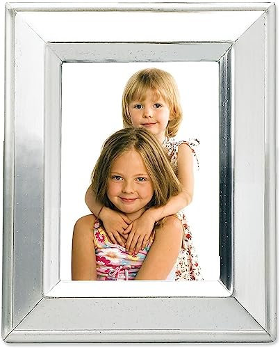 Lawrence Frames Brushed Silver Plated Metal Picture Frame, 2x3