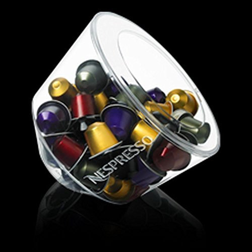 PortaCapsule originale Nespresso Bombonniere glass collection contiene fino a 50 capsule di caffè