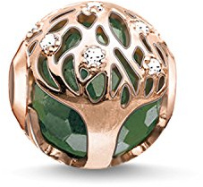 THOMAS SABO Damen Bead Grüner Lebensbaum 925 Sterlingsilber K0168-842-6