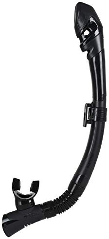 SEAC Fast Dry, Snorkel con Dry Top e Valvola di Scarico Unisex Adulto, Nero, Taglia Unica