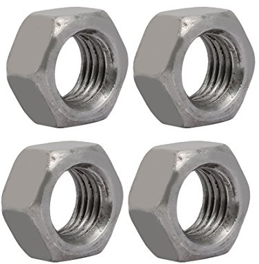 sourcing map 4 stücke M20 Gewinde 2,5mm Steigung Kohlenstoffstahl Linke Hand Sechskantmutter de