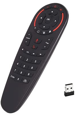 Ovegna G30: Télécommande Vocale 2.4 g sans Fil, Gyroscope à 6 Axes, Compatible Google Voice, Apprentissage Infrarouge et Télécommande Infrarouge, Télédétection Auto, pour Jeux, Android Box, SmartTV