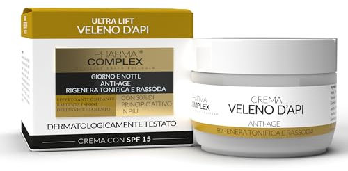 Crema Viso Donna Veleno D'Api Ml 50 Made In Italy Antirughe Antiage Trattamento Rigenerante Idratante Giorno Notte Cosmetici Bellezza Idea Regalo Creme Antieta