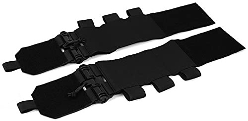 Huenco Elastisk väst Cummerbund taktisk snabbfrigörande monteringsrem med 3 AR Magazinväskor