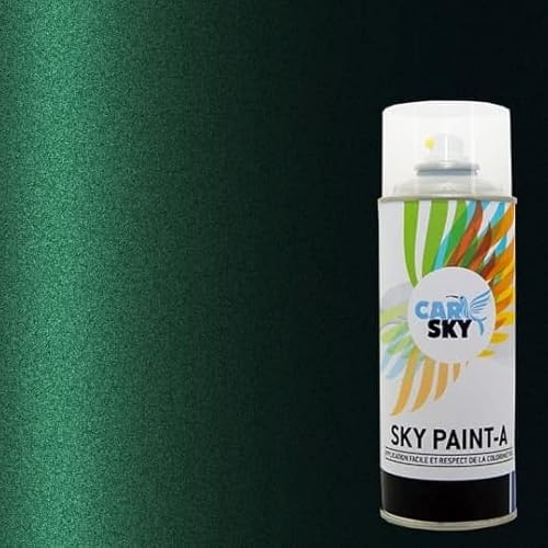 CARSKY Bomboletta vernice carrozzeria compatibile con FIAT VERDE TOSCANA PERL 4SA e vernice lucida -> 2 aerosol 400ml
