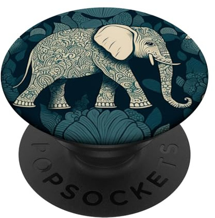 Elefantenmuster, Elefant PopSockets Klebender PopGrip