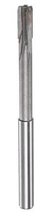 sourcing map Chucking Reamer 7mm H7 C1/K30 Carbide Tip Precision Straight Flutes Round Shank Lathe Machine Milling Cutter