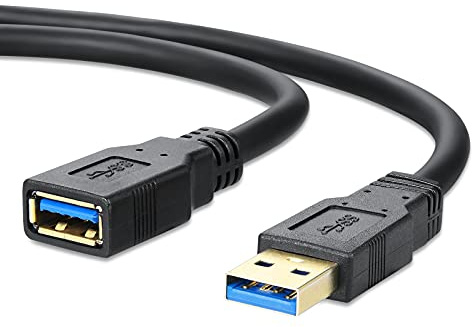 VOSGA USB 3.0 Verlängerungskabel 6M High Speed Extender Kabel Typ A Männlich bis A Weiblich USB3.0 Verlängerungsk