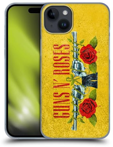 Head Case Designs Licenza Ufficiale Guns N' Roses Pistola Vintage Custodia Cover Dura per Parte Posteriore Compatibile con Apple iPhone 15 Plus