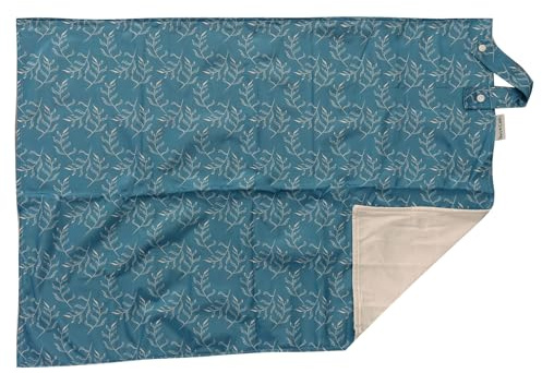 avo+cado waschbare Wickelauflage für Unterwegs - 70x50cm - Kompakte Wickelunterlage für Babys - Ideal als Wickeltischauflage, Bettunterlage oder Wickelmatte (Blätter)