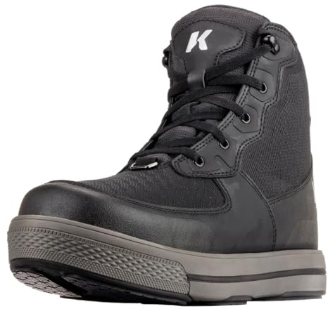Korkers Men's Stealth Sneaker Wading Boot with Fixed Kling-On Rock Soles - Size 13