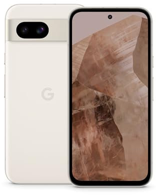 Google Pixel 8a – Unlocked Android smartphone with advanced Pixel Camera, 24-hour battery and powerful security – Porcelain, 128GB (Renewed)