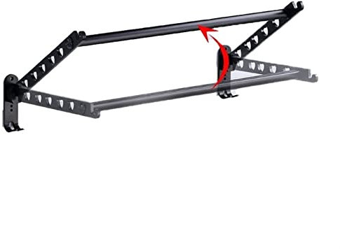 HIARAN Wäscheständer, Faltbarer Wäscheständer, Wand-Wäscheständer mit Stange, Aluminium-Wäscheständer, Kleiderbügel für Socken, BHS, Dessous, Handtücher, Unterwäsche, Handschuhe Lucky Star