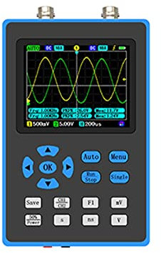 DSO2512G 120M Bande passante 500MSa/s 2 en 1 Oscilloscope double canal 10mV Sensibilité verticale minimale Analyse du spectre FFT pour les débutants en bricolage
