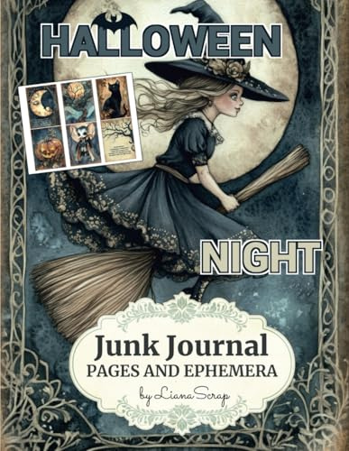 Halloween Night by LianaScrap: Junk Journal Pages and Ephemera