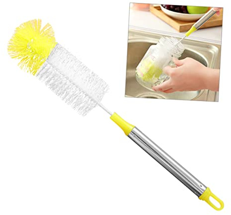 Beaupretty Limpiador para Botellas Cepillos Cocina Dish Brush Pin Limpieza Cepillos Lavadora Botellas Bebé Limpiador Botella Botella Botella Vasos Pin Botella