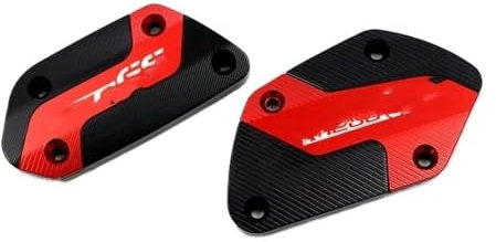 Vorne Hinten Flüssigkeit Reservoir Abdeckung Für R1250GS Motorrad Vorne Kupplung Bremsflüssigkeit Reservoir Kappen Öl Tank Abdeckung Motorrad Brems Flüssigkeit Kappe(Red)