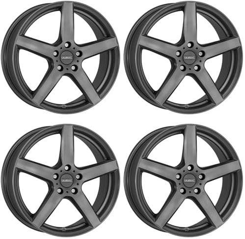4x Dezent Felgen TY graphite 6.5Jx16 ET50 5x108 kompatibel mit Ford C-Max Focus Kuga Mondeo Puma Tourneo Connect Transit Connect
