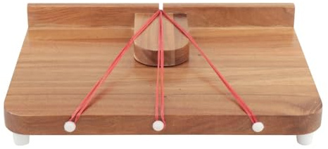 Colcolo Adaptive Single Handed Cutting Board Wooden Chopping Board Carving Meat Gifts with 10 Spikes for Disabled Stroke Patient