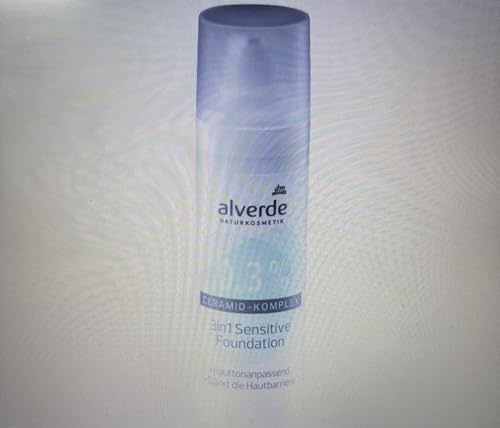 alverde NATURKOSMETIK Foundation Sensitive mit 0,3% Ceramid-Komplex, 30 ml