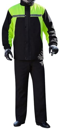 RUMAOZIA Tuta impermeabile da uomo, impermeabile, impermeabile, impermeabile, impermeabile, impermeabile, impermeabile, per bicicletta, giacca da motociclista e pantaloni da moto, tuta da jogging