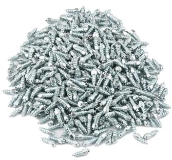 GSCLZ 10/20/30 Pezzi Pneumatici da Neve Antiscivolo Chiodi for Ruote Punte Set Anti-Ghiaccio for Camion Moto Borchie for in Lega 12mm(Tire Repair Nails 50)