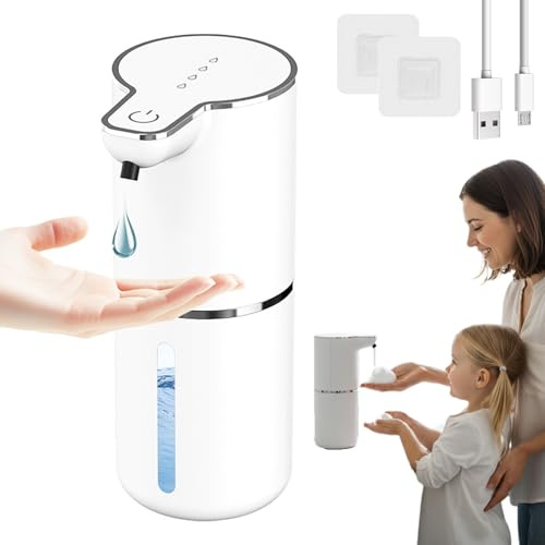 Sensor-Schaumseifenspender, Hygiene ohne Knopfdruck, No Touch Seifenspender, Seifenspender Schaum, Sparsame Anwendung, Einfache Wandmontage für Bad & Küche (1PC-3)