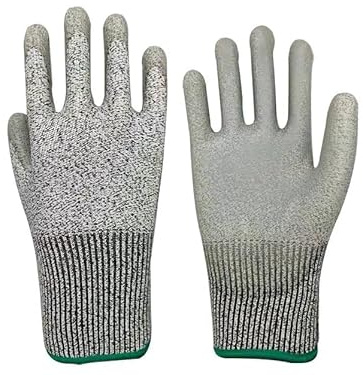 XiDeShop Paire de Gants Anti Coupure，de Gants de Protection Anti Coupure Niveau 5，Protection Contre les Coupures du Quotidien (cuisine, bricolage)