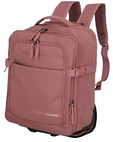 Travelite KICK OFF Sac à dos pour ordinateur portable 15,6 Bagage à main Sac à dos avec roulettes et barres télescopiques Sac à dos de voyage polyvalent 30 x 40 x 20/23 cm, 24/28 l