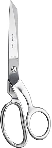 Fiskars Forged Scissors - 8 Stainless Steel - Paper and Fabric Scissors for Office, Arts, and Crafts - Silver