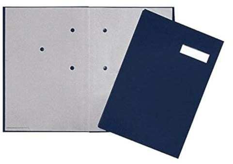 Pagna Unterschriftsmappe 5-teilig mit Leinen-Einband, dehnbarem Rücken
