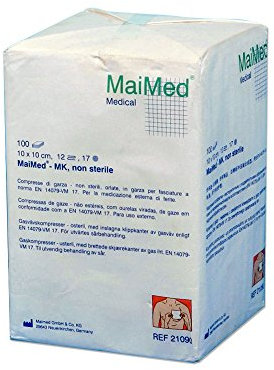MULLKOMPRESSEN 10x10 cm unsteril 12fach 100 Stück