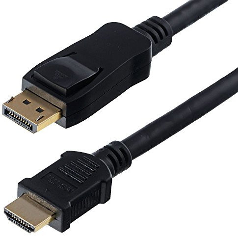 HELOS Cable, DISPLAYPORT Macho/HDMI Macho, 4K, Basic, 5,0M, Negro