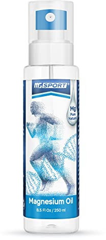 High Absorption Pure Magnesium Oil Spray – 250 ml – 100% Pure Magnesium Chloride from The Dead Sea, Without Preservatives – Supports Sleep, Muscle Recovery and Leg Cramps