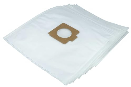 vhbw 10x Sacs compatible avec Moulinex Compact 200 | 203, 22, 206, 210, 212, 213, 214, 250, 1600 aspirateur - 32cm x 31,5cm blanc