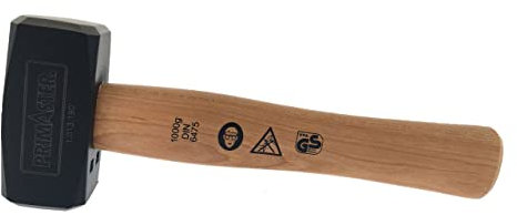 Primaster Fäustel 1000 g Holzstiel Fäustelhammer Metallkopf Hammer