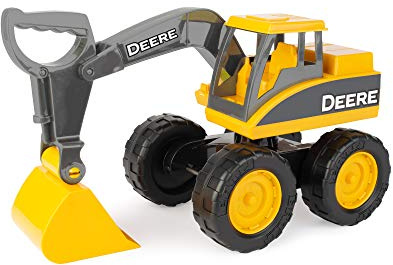 TOMY John Deere Sandbox Big Scoop Excavator Toy with Tilting Dump Bed - John Deere Construction Toys - Toddler Toys for Sandbox - Frustration Free Packaging - 15 Inch
