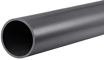 sourcing map, Tubo rigido rotondo in PVC, ad alto impatto, per tubi dell’acqua e bricolage, diametro interno 36 mm, diametro esterno 40 mm, lunghezza 0,35 m, grigio scuro
