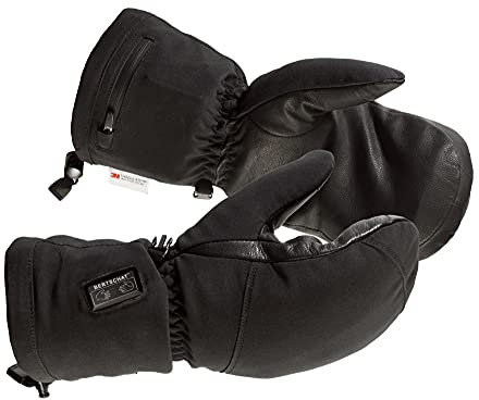 BERTSCHAT Beheizte Fäustlinge PRO Dual Heating – EINZIGARTIG: Wärme bis Fingerspitzen, Handrücken & Innenfläche – Winterhandschuhe mit Akku, Touchscreen & USB – Unisex