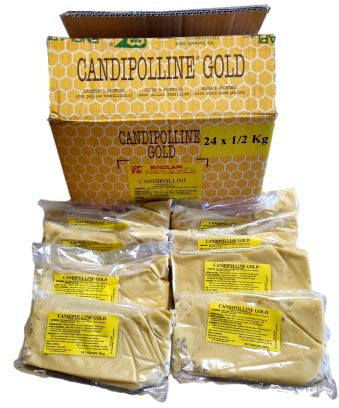 Beekeeping Supplies UK Ltd - Candipolline Gold - 8 x 500g packs of Candipolline - A total of 4kg - Excellent Date - May 2027 +MBK