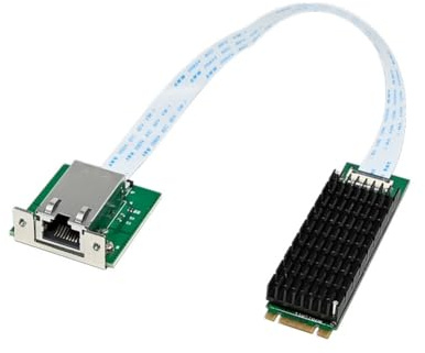 iFutniew M.2 B+M Single-Port 10GbE Network Card RJ45 Ethernet Network Adapter AQC107 Industrial Control Grade Server Network Easy Install Easy to Use