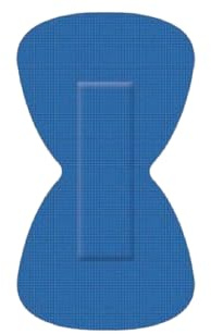 Lot de 50 pansements détectables pour le bout des doigts, patchs papillons, conformes aux normes HACCP et IFS, imperméables, premiers secours, 65 x 40 mm