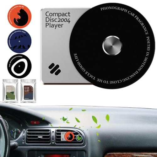 Car Aromatherapy Diffuser - Record Player Shaped Air Purifier For Car,Unique Creative Car Fresheners Car Interior Accessories For Car And Home Interior Fragrance