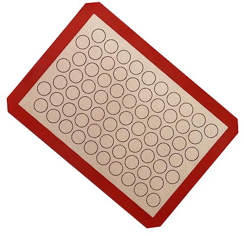Alipis Tappetino Per Macaron in Silicone E Fibra Di Rivestimento Antiaderente Per Forno Riutilizzabile Per Una Cottura Uniforme Del Pane