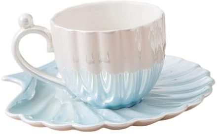 OFFSCH Keramik Teetassen Untertasse Für Tee Und Kaffee Dekorative Wassertasse Für Zuhause Büro Und Kaffeetasse Mit Untertasse