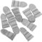CLISPEED 1set Tool Hammer Wedge Wheelbarrow Hatchet Axe The Hammer Handle Axe Wedge Kit Metal Hammer Felling Wedge Metal Shims Roofing Wedge Silver 10pcs